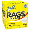 Kimberly Clark/Scott Diy Bus 200PK Boxed WHT Rag 75260